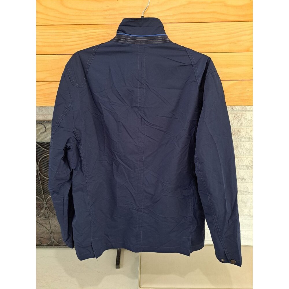 Tommy Bahama Rain Jacket Men's Navy Lightweight Raincoat Snap Zipper Large - Picture 4 of 11